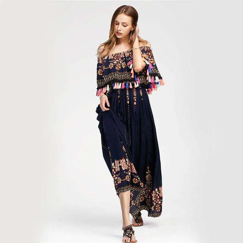 Bohemian Tassle Maxi
