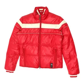 Bomboogie Mens Red Puffer Jacket | Vintage High End Luxury Designer Padded VTG