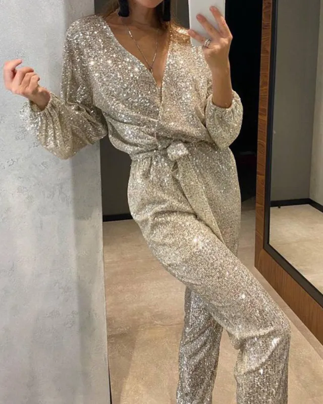 Harriet - Glamorous Sequin Jumpsuit