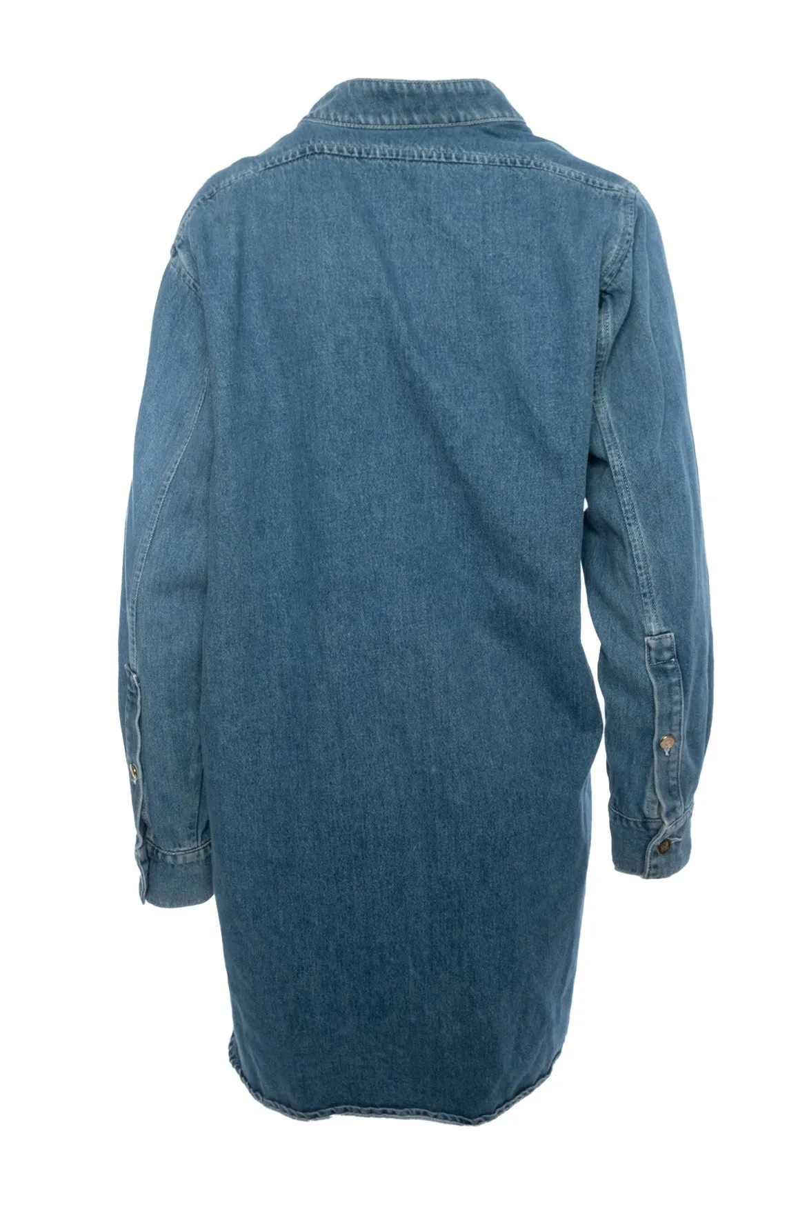 Loewe Size S Button Up Denim Tunic Length Top