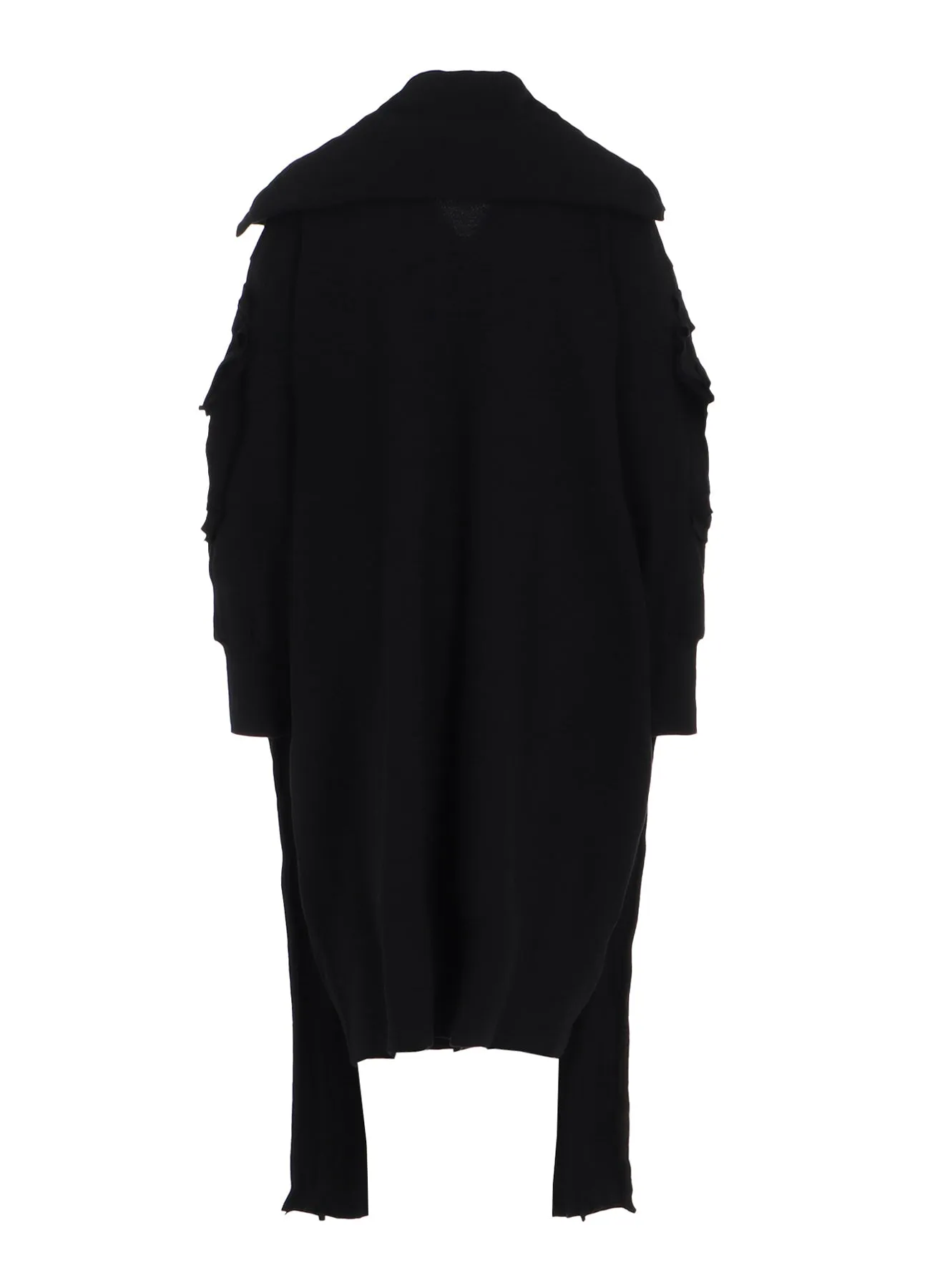 MINI FRENCH TERRY BOX DETAIL LONG CARDIGAN A