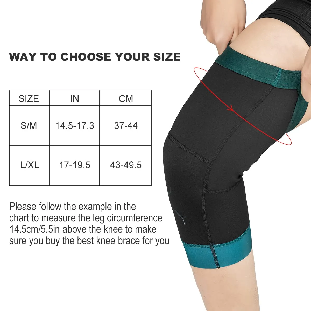 ROCKBROS Thermal Knee Warmer Men Anti-Slip Knee Brace Sleeves for Winter Cycling  Basketball