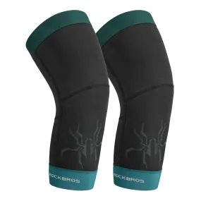 ROCKBROS Thermal Knee Warmer Men Anti-Slip Knee Brace Sleeves for Winter Cycling  Basketball