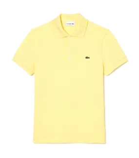 Slim Fit Stretch Piqué Polo Shirt Yellow