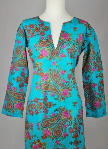 Tunic Turquoise Paisley