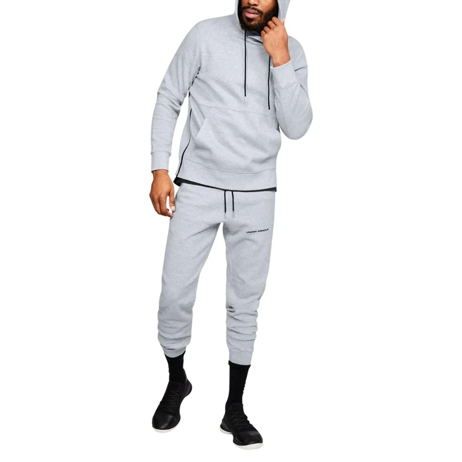Under Armour Pursuit Microthread Pullover Hoodie - Grey
