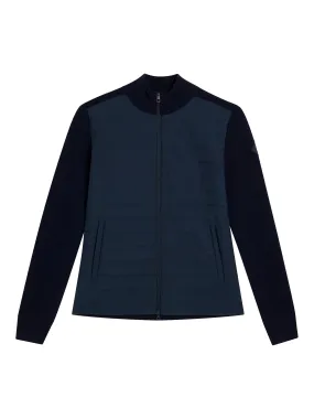 Wren Knitted Hybrid Jacket / JL Navy