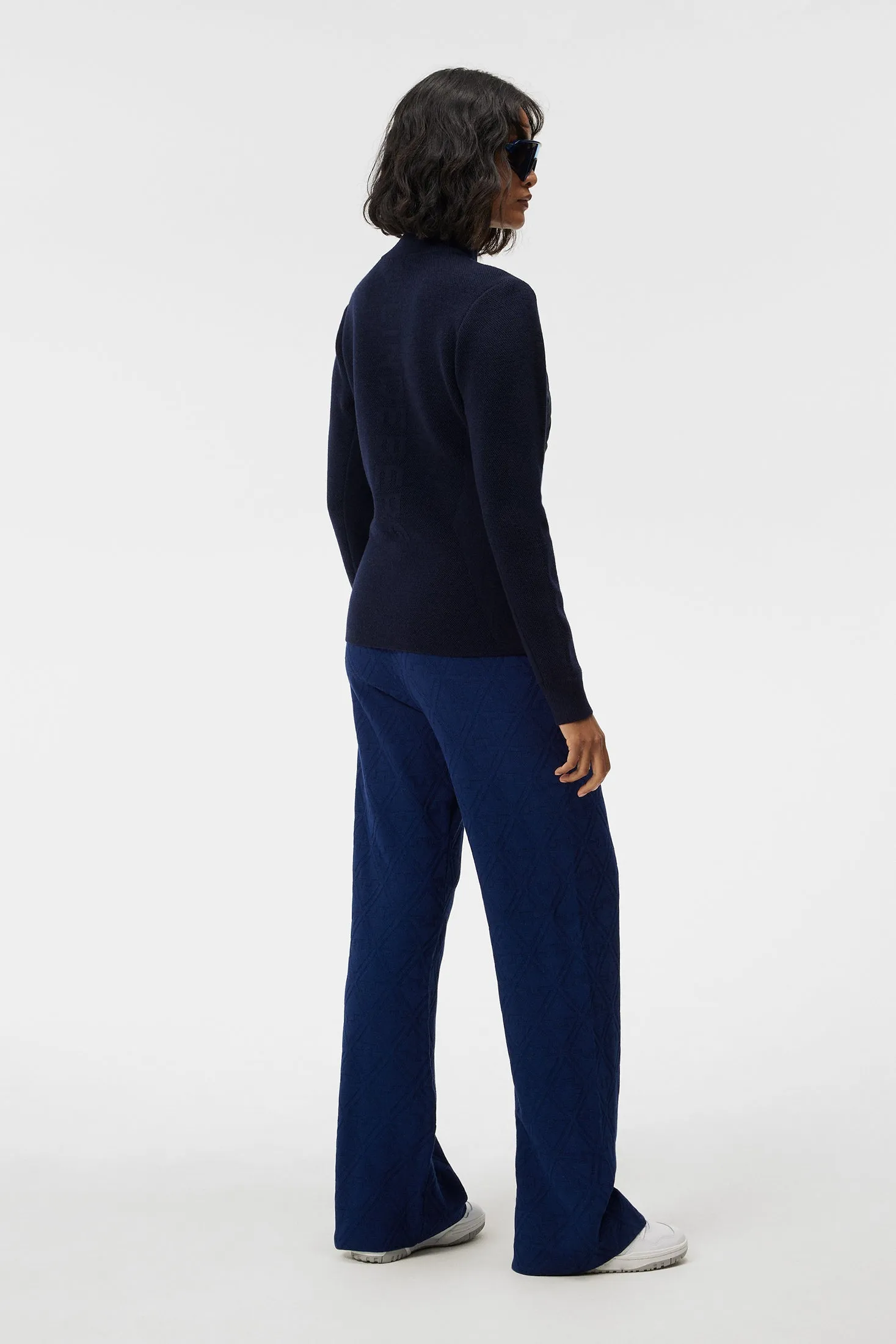 Wren Knitted Hybrid Jacket / JL Navy
