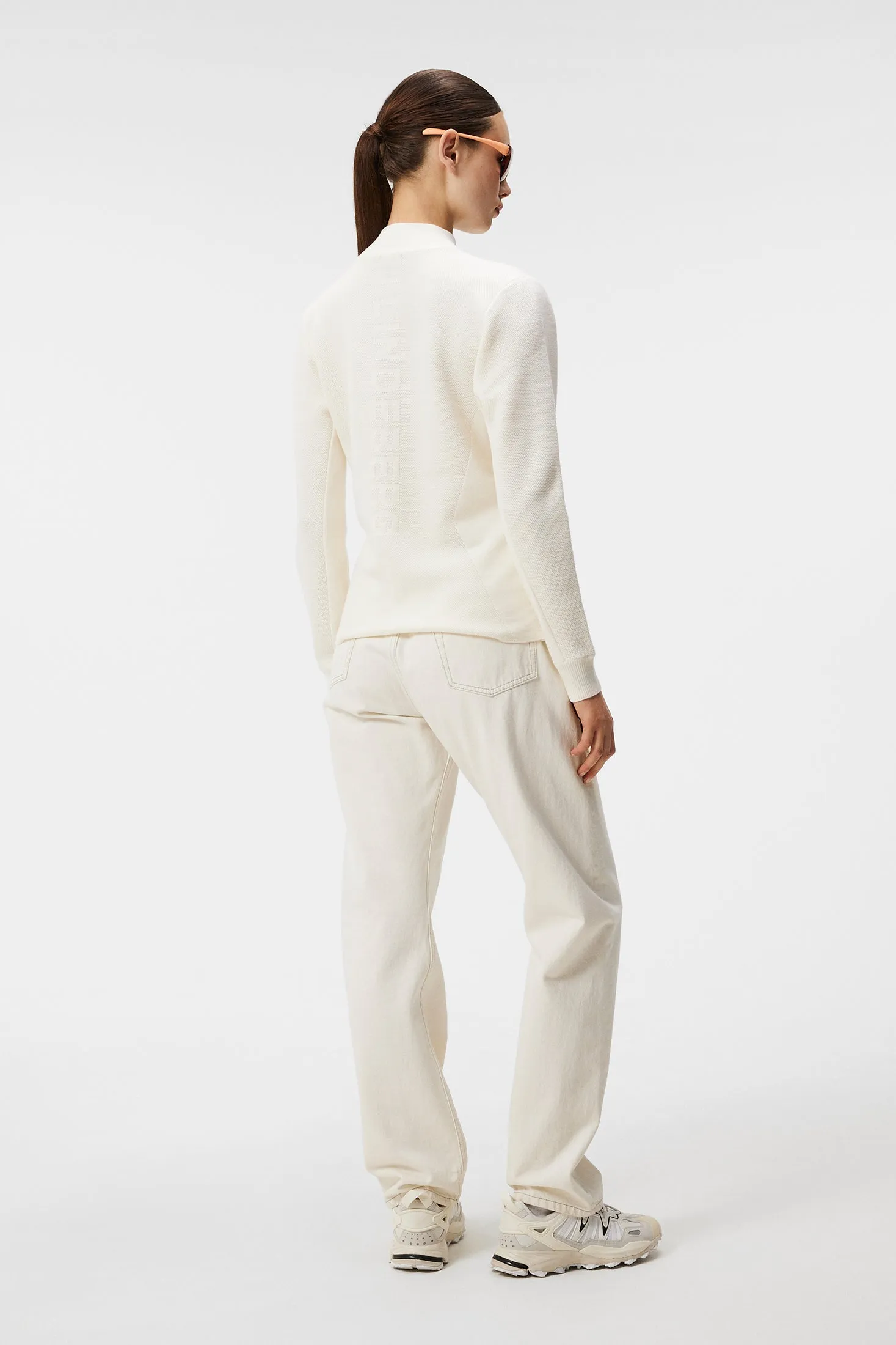 Wren Knitted Hybrid Jacket / White
