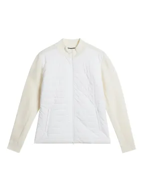Wren Knitted Hybrid Jacket / White